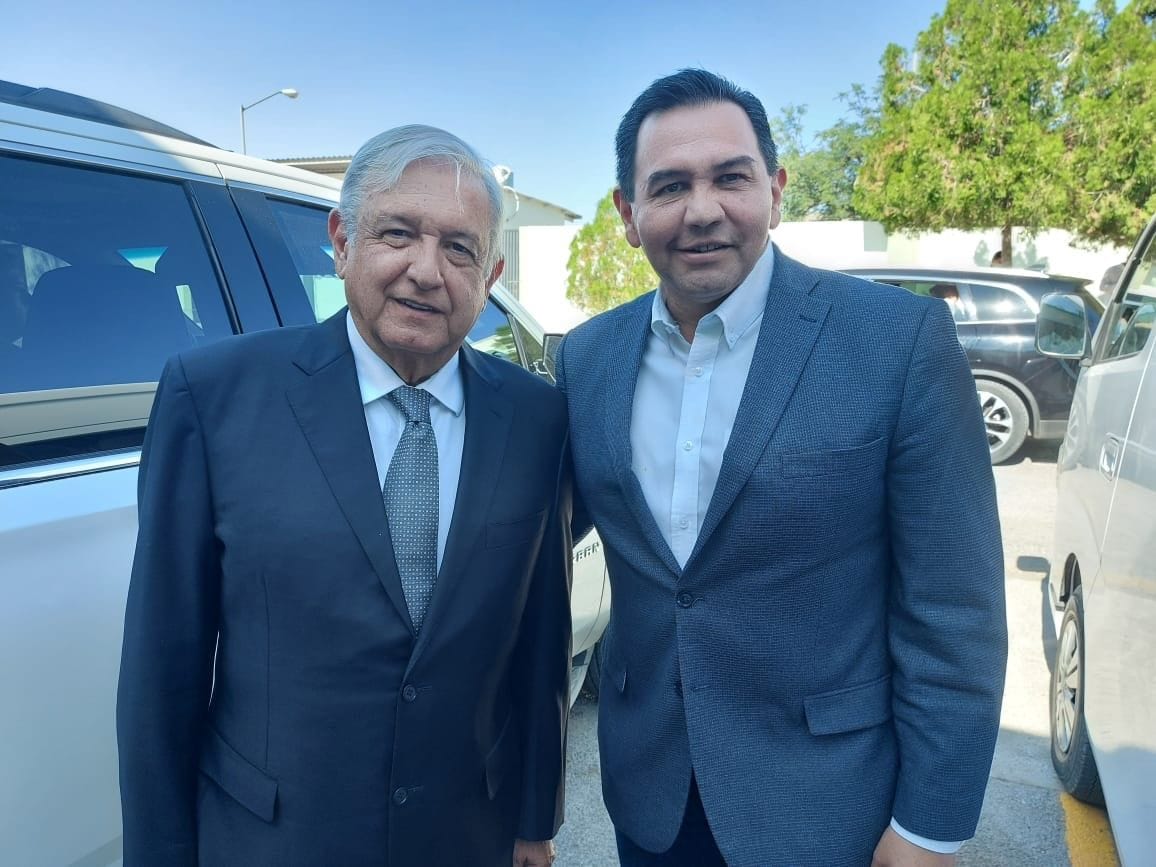Cruz Pérez Cuéllar se reunió con AMLO esta mañana
