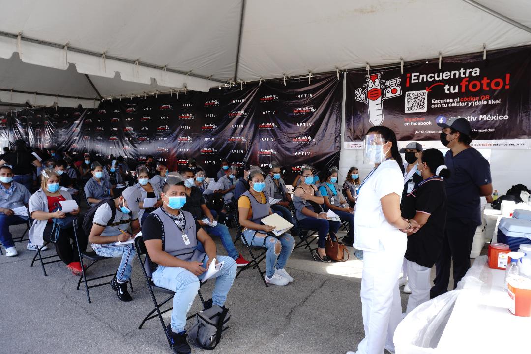 Más de 11 mil juarenses han sido vacunados en Aptiv