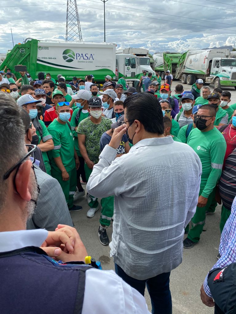 Intenta PASA normalizar servicio de recolección de basura