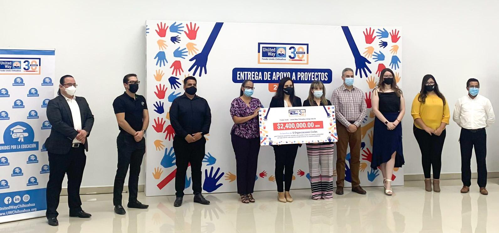 Dona Aptiv 245 mil pesos para educación y salud en Juárez