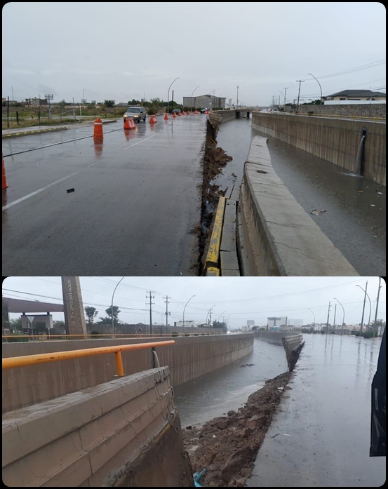 Se derrumba parte del Dren 2-A