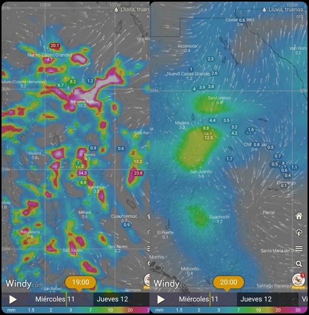 Alertan sobre fuertes lluvias para las próximas horas