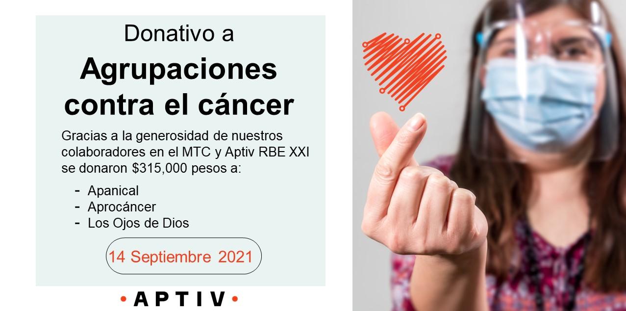 Empleados de Aptiv donan $315,000 pesos a enfermos con cáncer y discapacidad