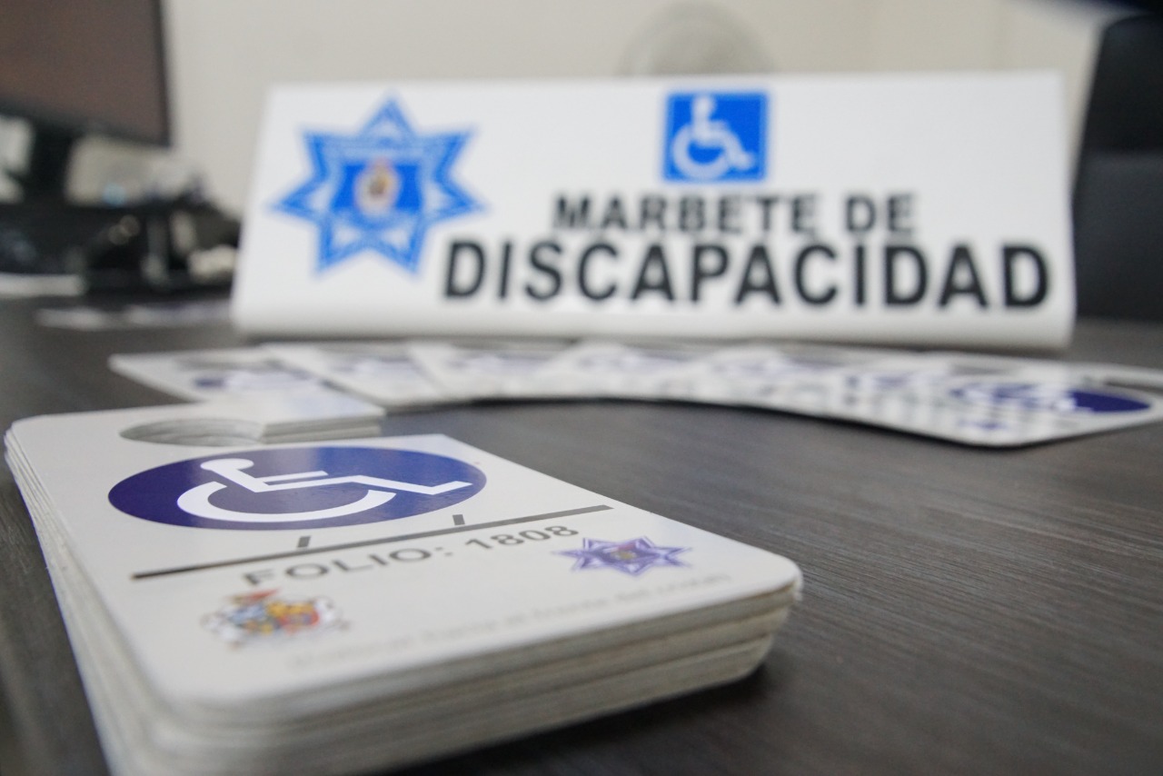 Marbete de estacionamiento gratis para conductores con problema de incapacidad temporal o permanente