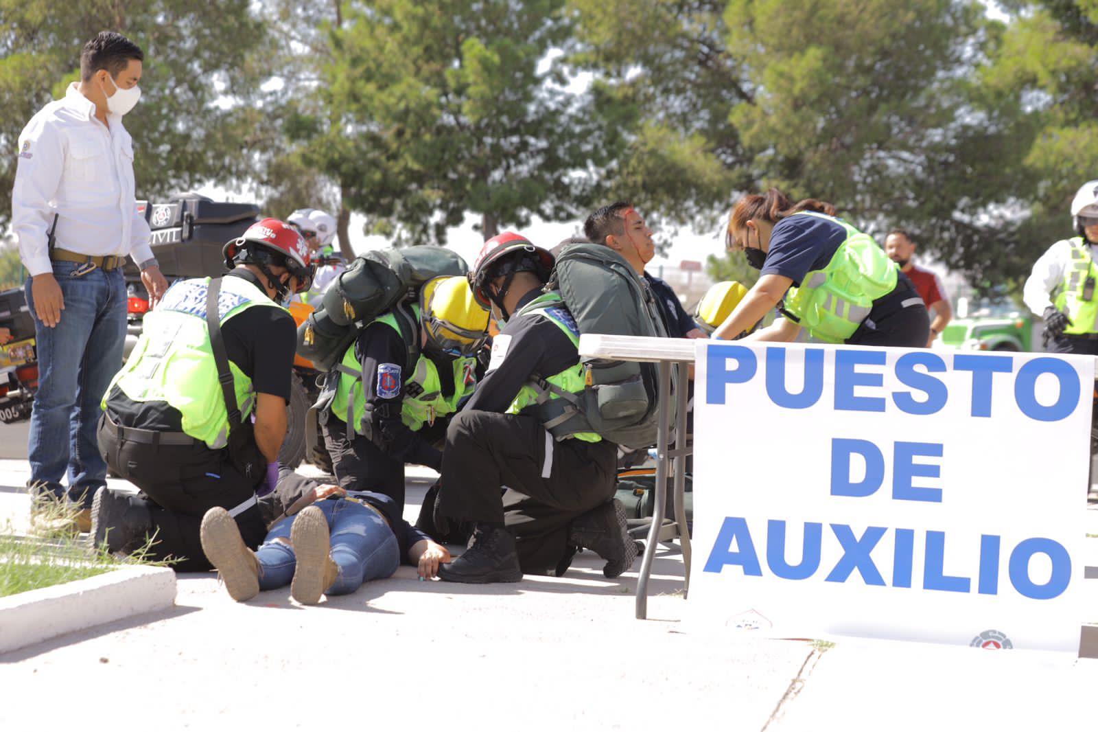 Tiembla en ciudad Juárez, cuerpos de rescate y emergencia fueron movilizados