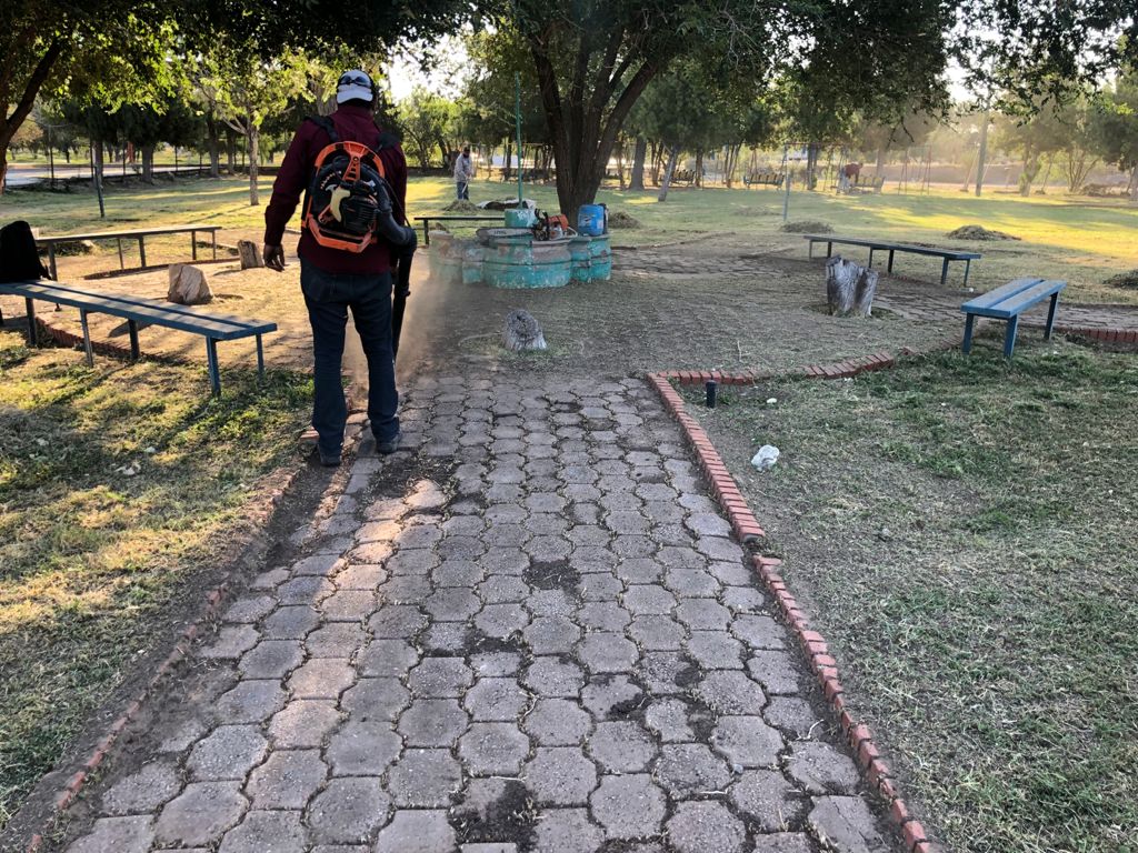 Arranca fuerte la dirección de parques y jardines  intervino  áreas verdes en 26 colonias de la ciudad