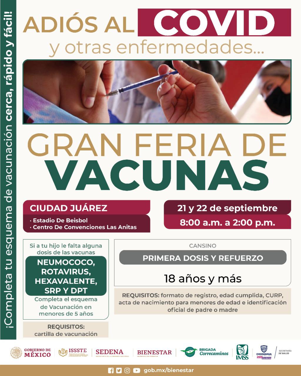 Invitan a la Gran Feria de las Vacunas