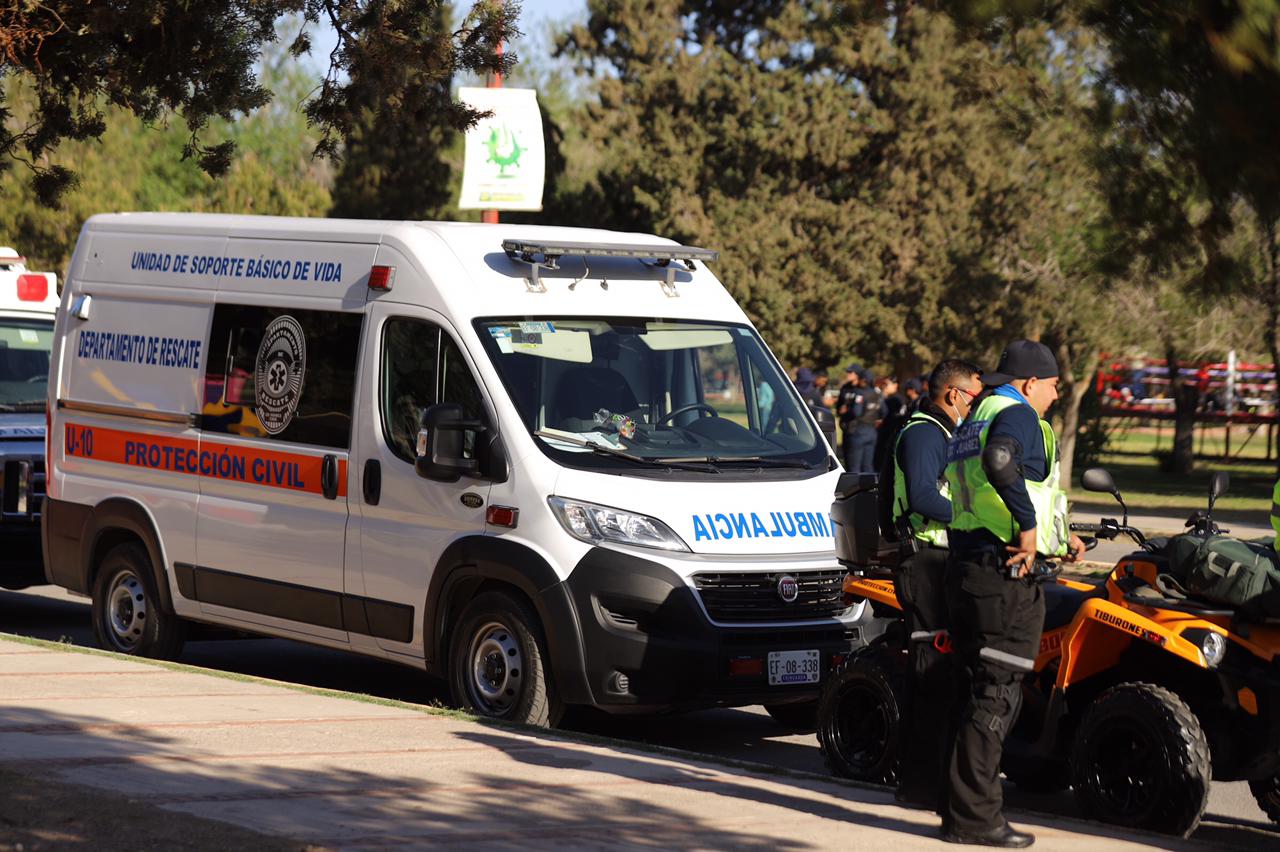 Protegen 65 elementos de Protección Civil el festejo de Pascua en El Chamizal