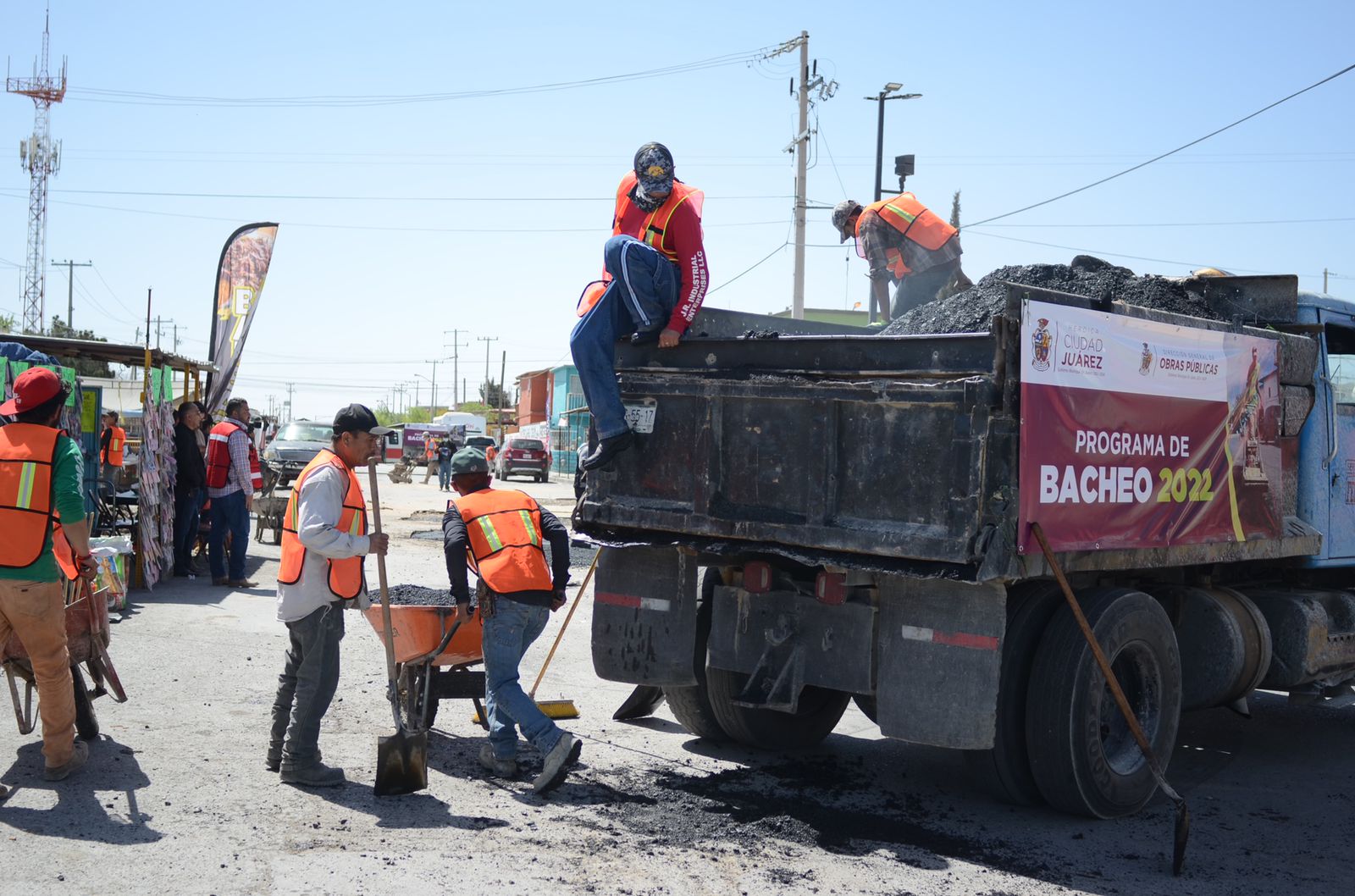 Ha reparado Obras Públicas 3 mil 323 baches con el Programa Transparente de Bacheo