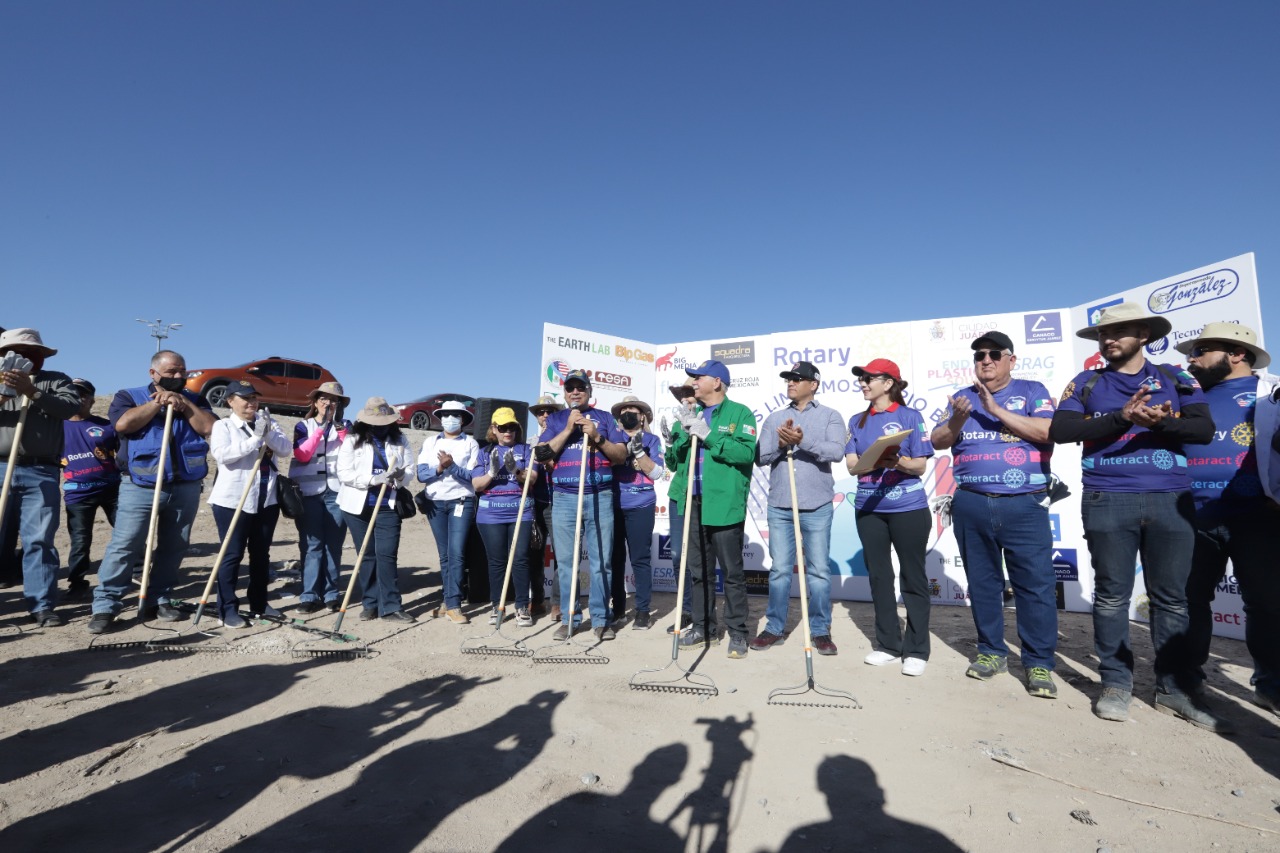 Municipio dispuso personal y camiones para la jornada “Juntos Limpiemos el Río Bravo”