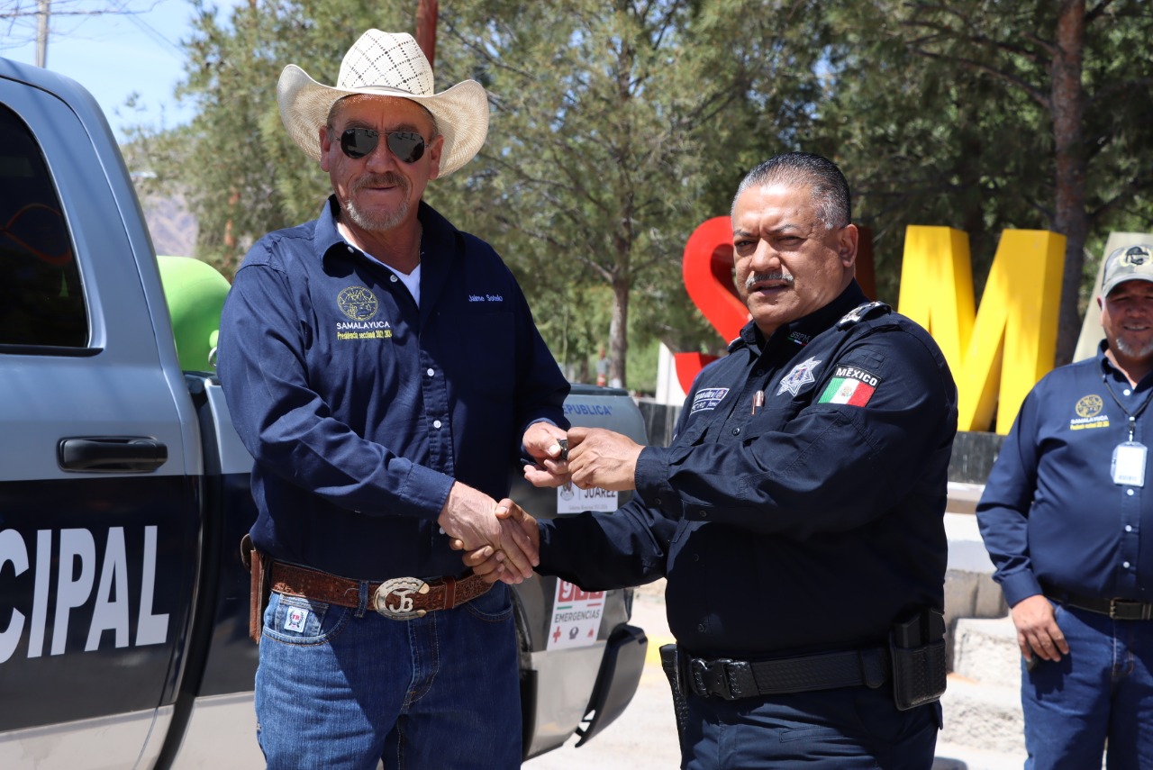 Poblado de Samalayuca, cuenta con una nueva patrulla policiaca