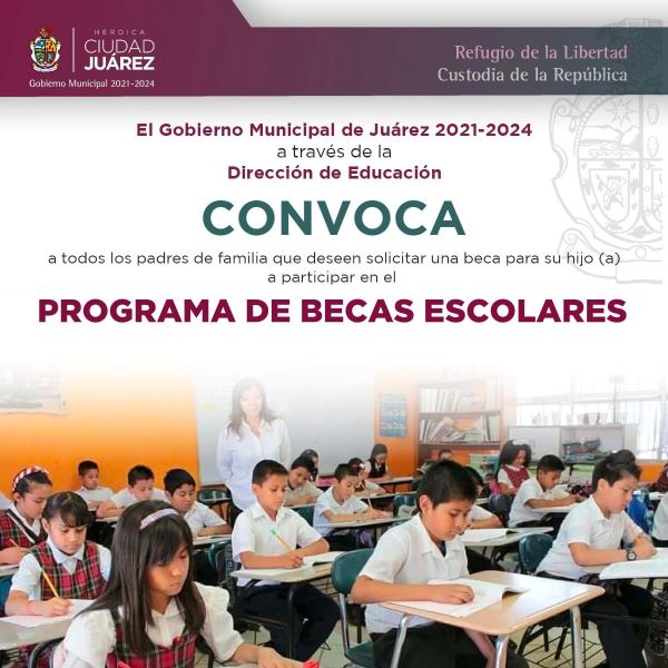Convocan al registro para solicitud de becas escolares