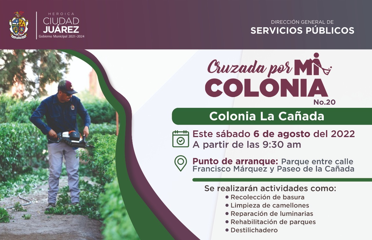 Cruzada por mi Colonia será en La Cañada