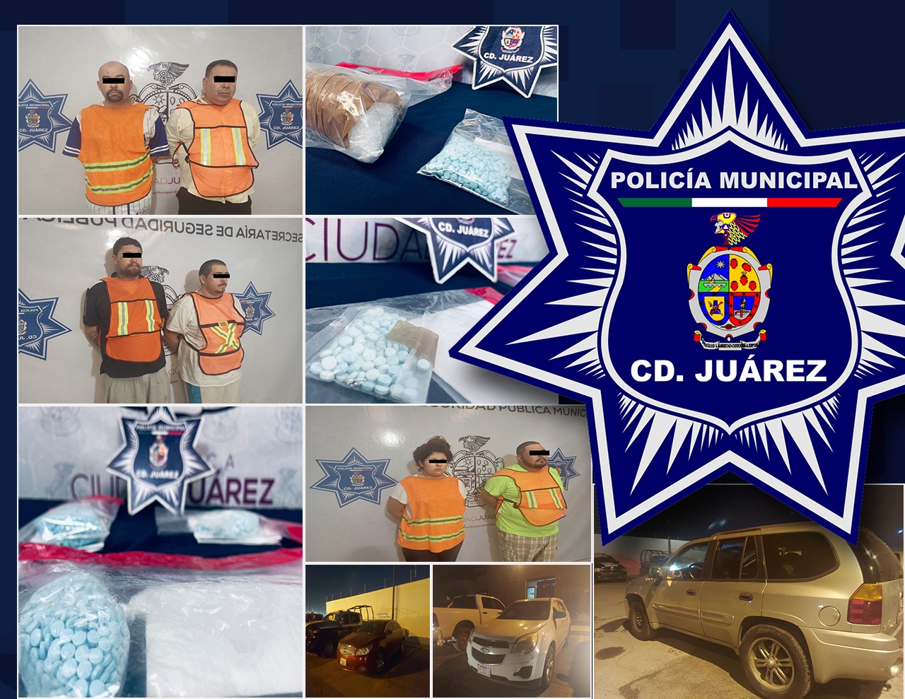 Durante el fin de semana se detuvo a homicida y se aseguraron 3 mil 620 pastillas de fentanilo