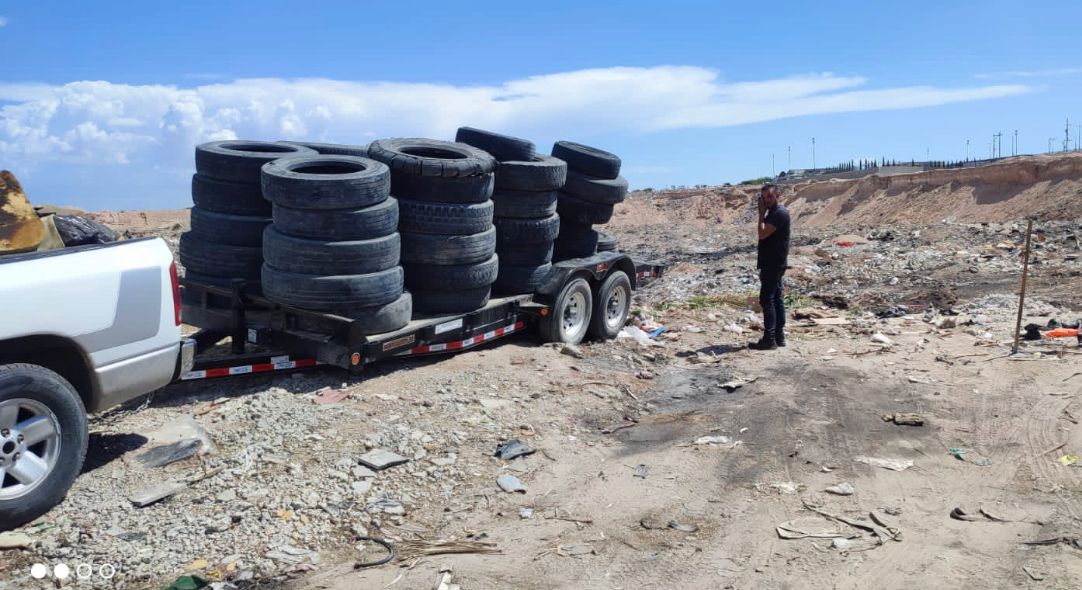 Detienen a dos sujetos que pretendían tirar ¨Llantas¨ en Riveras del Bravo