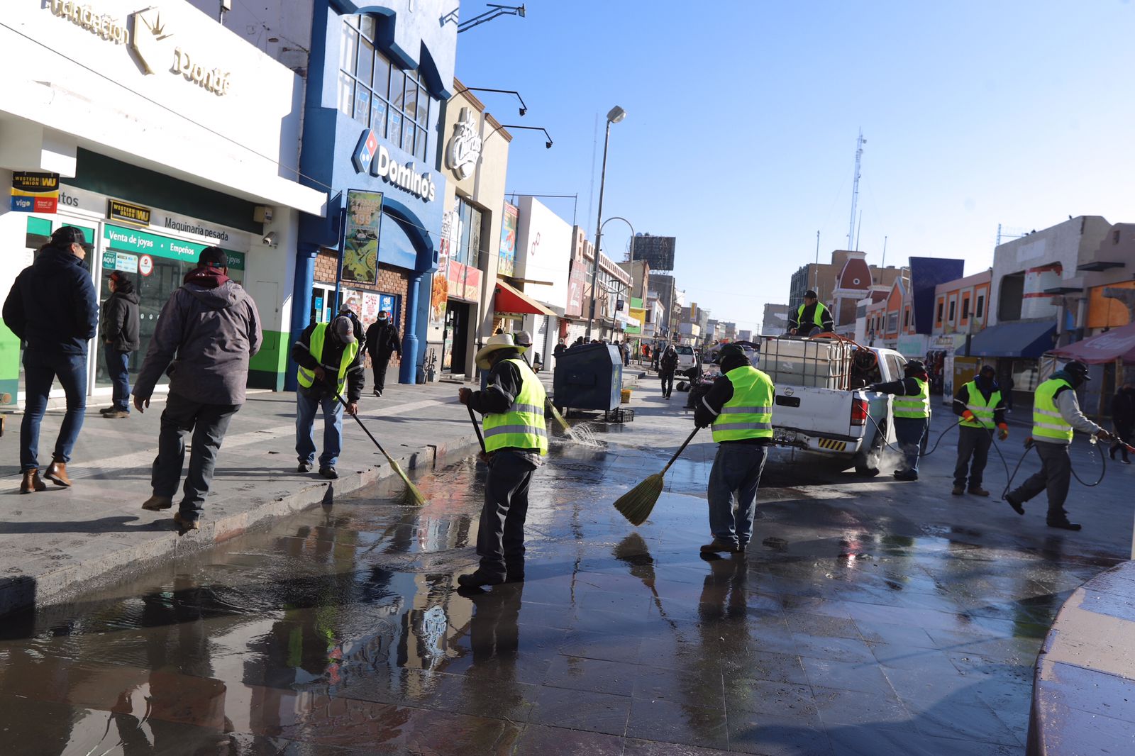 En marcha limpieza del Centro Histórico por Servicios Públicos