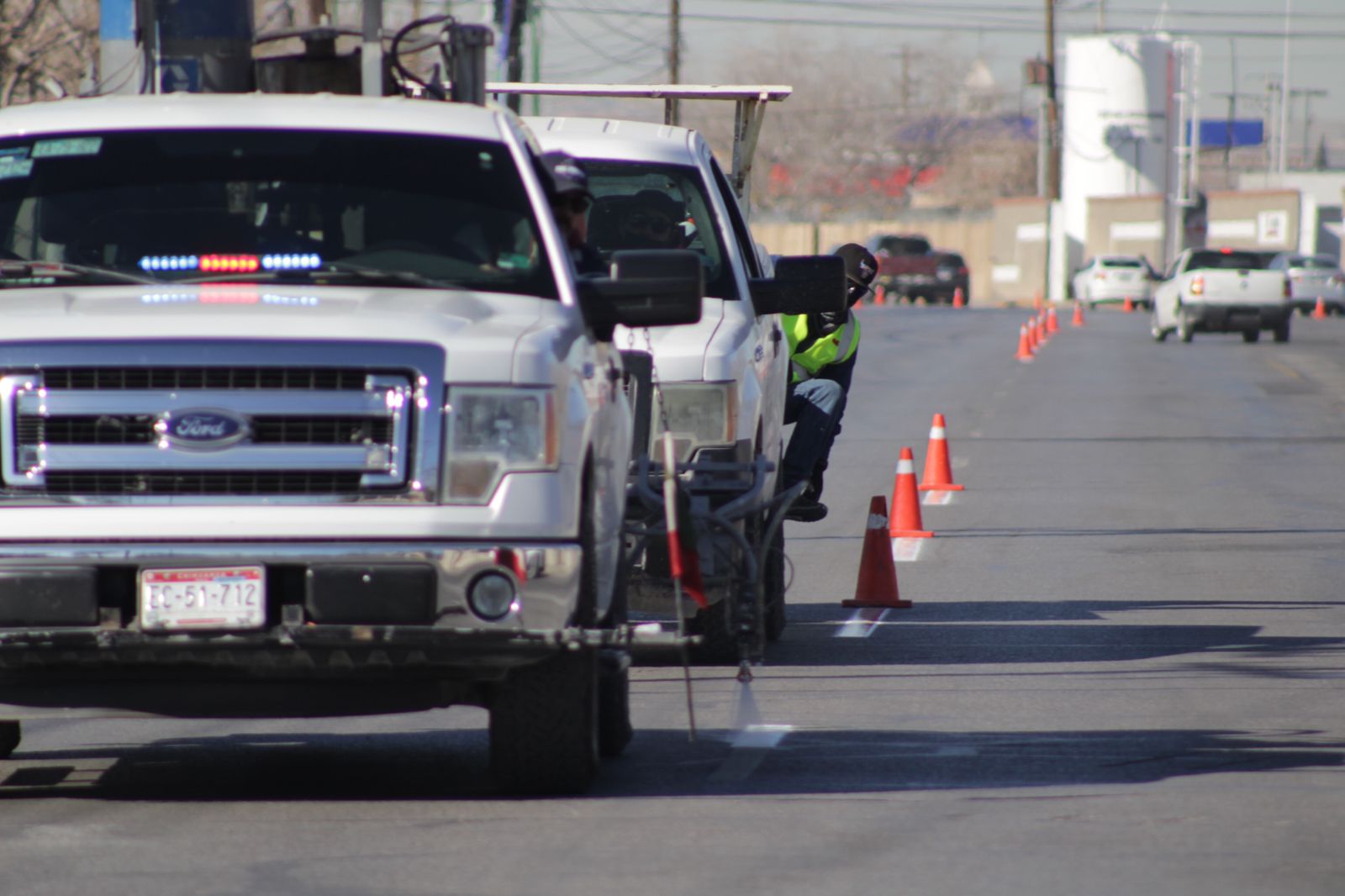 Avanza Control de Tráfico en el pintado de carriles