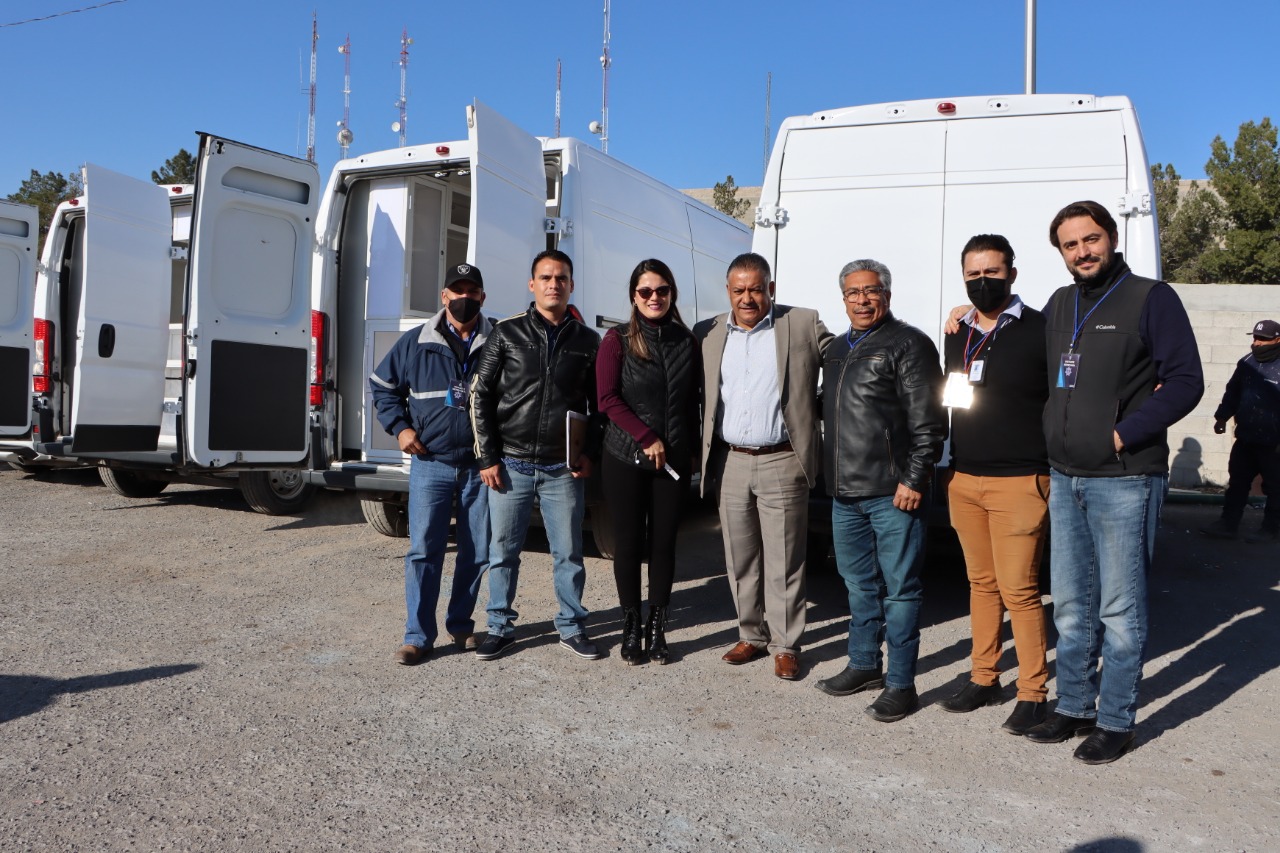 Entrega Secretaría de Seguridad Publica unidades a Desarrollo Social