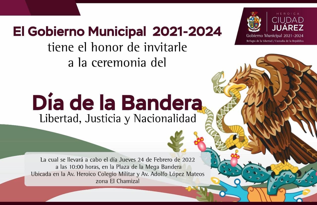 Invita Gobierno Municipal a ceremonia por el Día de la Bandera