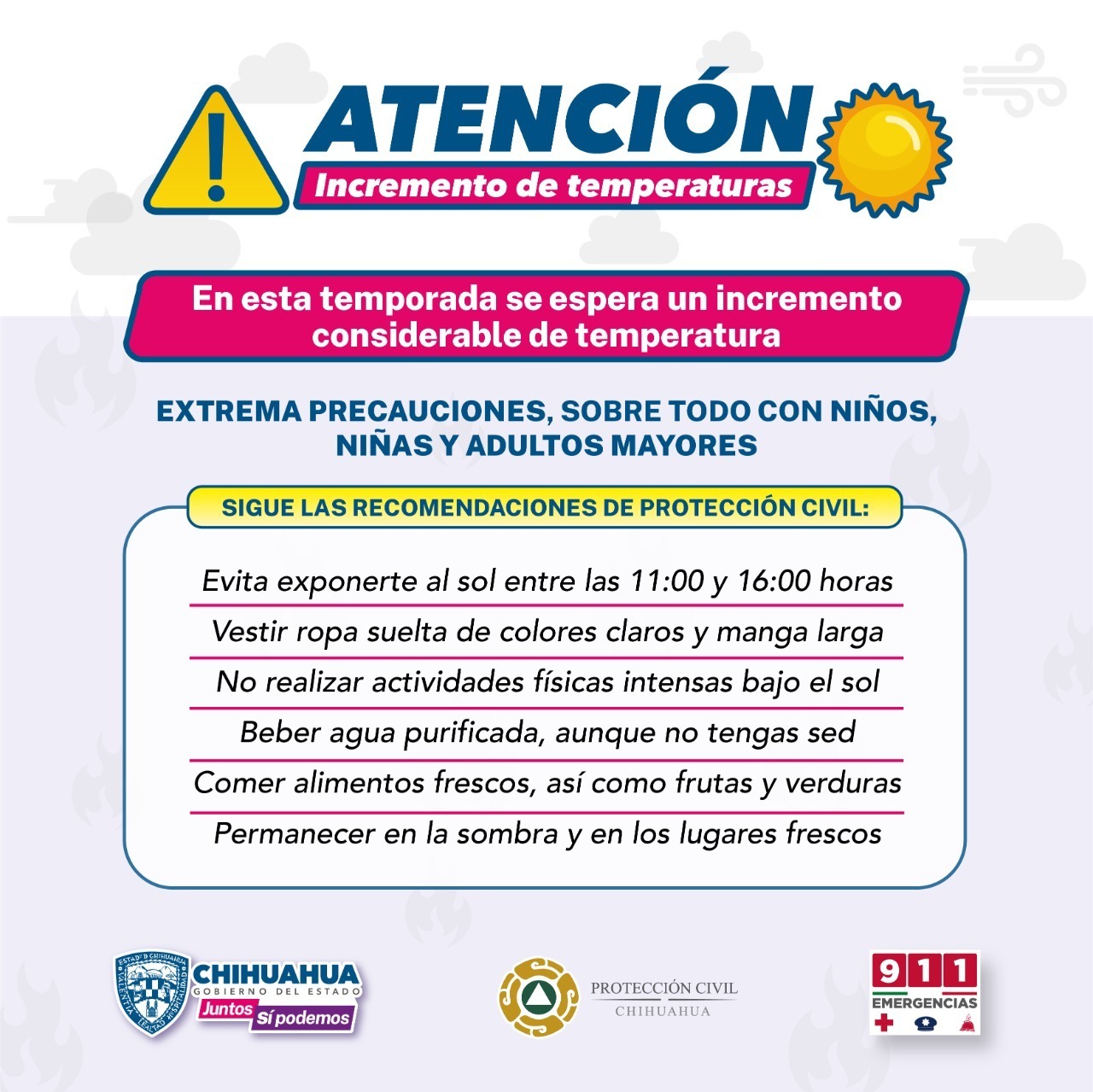 Alerta se viene fuerte el calor en todo el estado