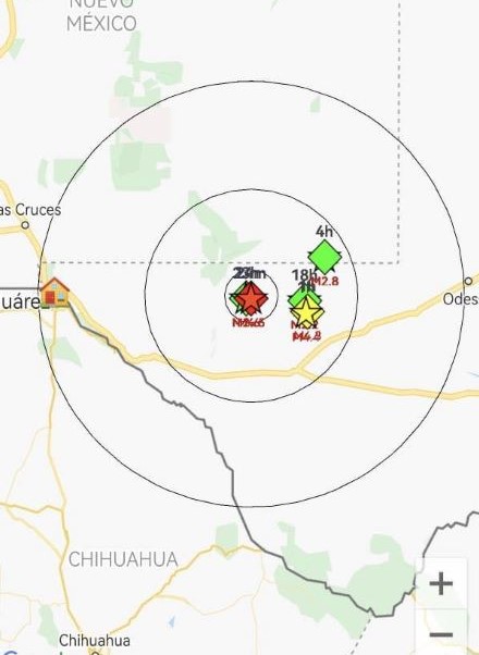 Tembló en Ciudad Juárez