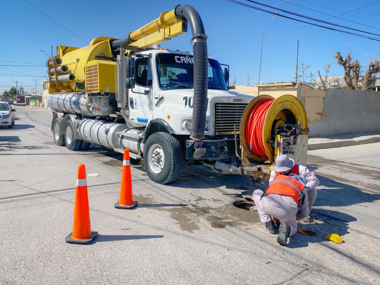JMAS Juárez inició programa de mantenimiento preventivo en colectores