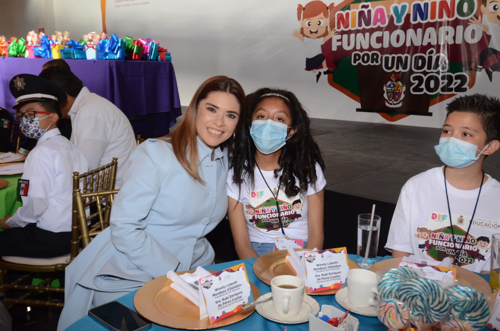 Niños funcionarios fueron festejados por autoridades municipales