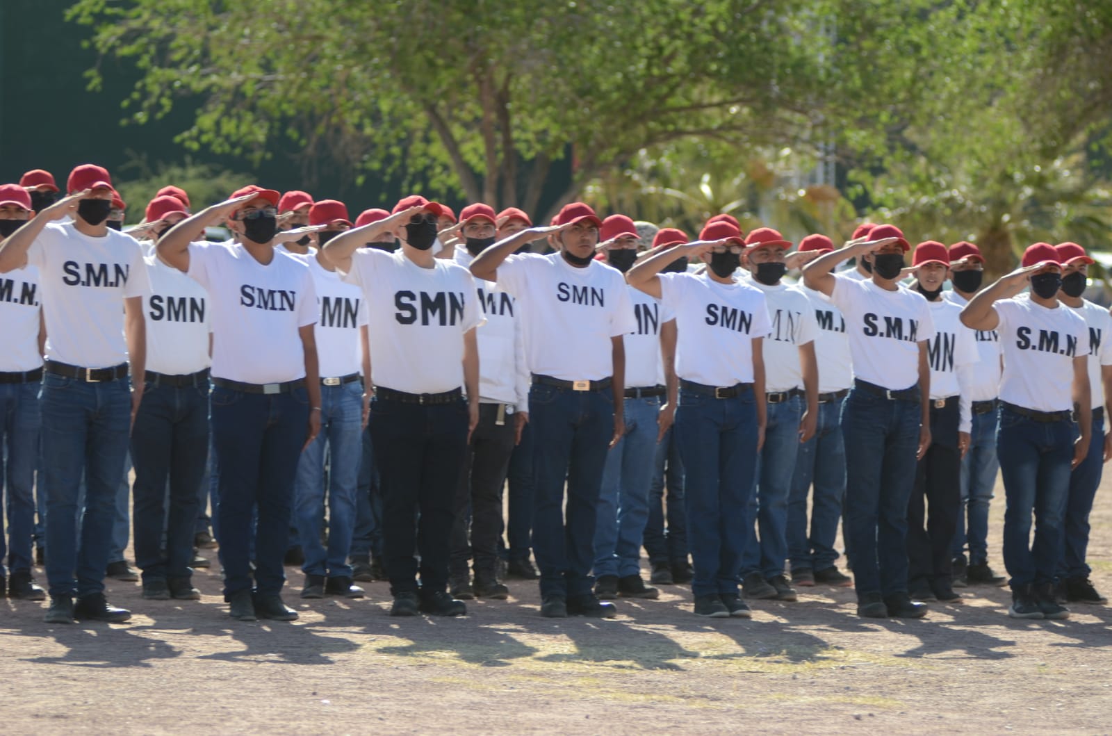 Toman protesta clase 2003 del servicio militar nacional