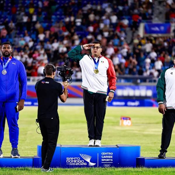 Uziel Muñoz conquista el oro en lanzamiento de bala en Santo Domingo 2026