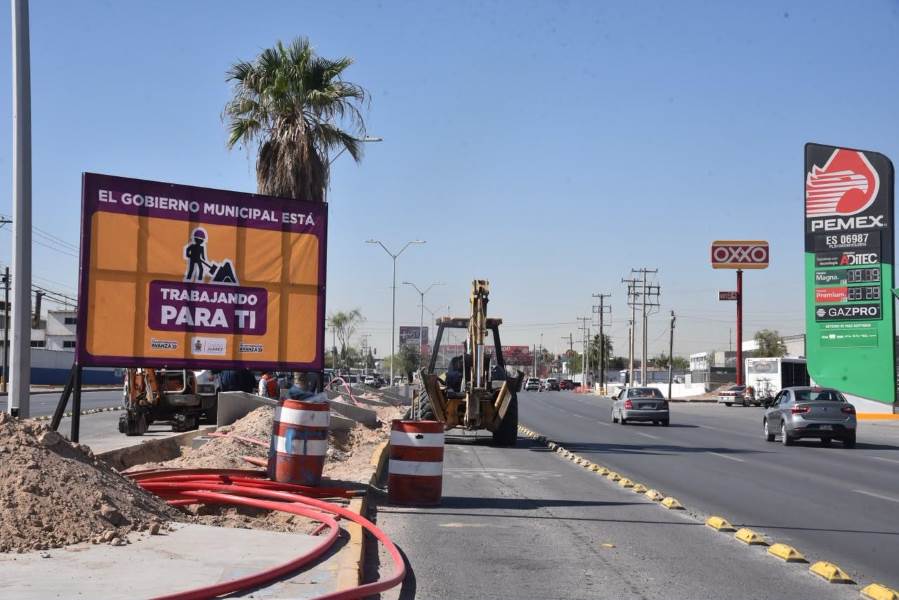 Avanza 20% rehabilitación del camellón de la carretera Panamericana