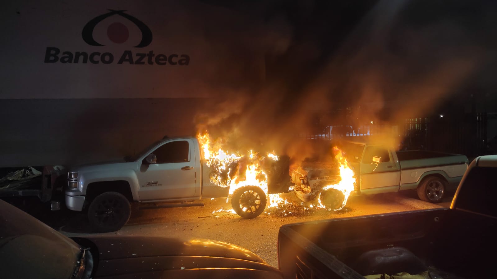 Descarta SSPM participación de grupos criminales en incendio a vehículos.