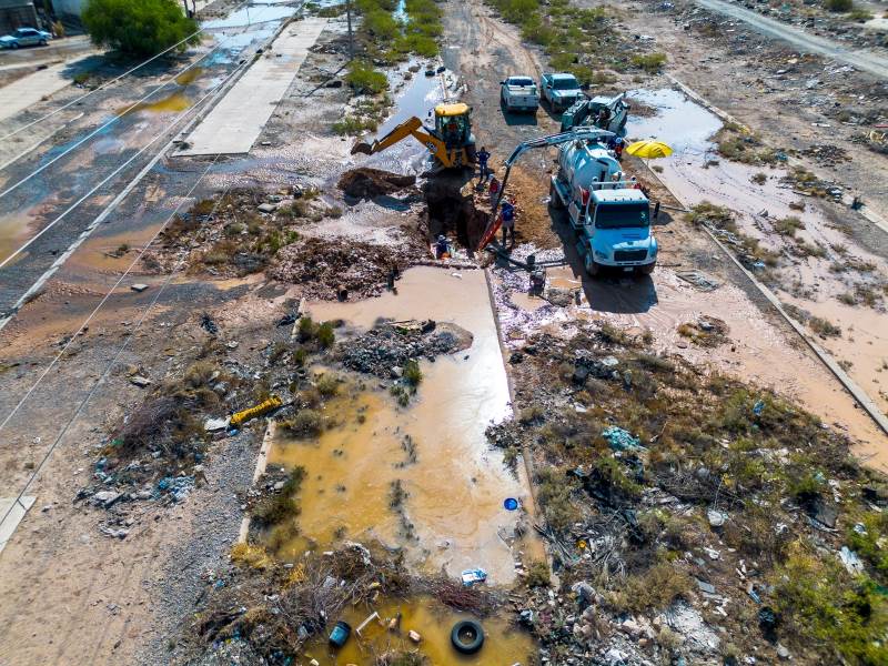 JMAS atiende fuga en pozo 216; habrá baja presión en cuatro colonias