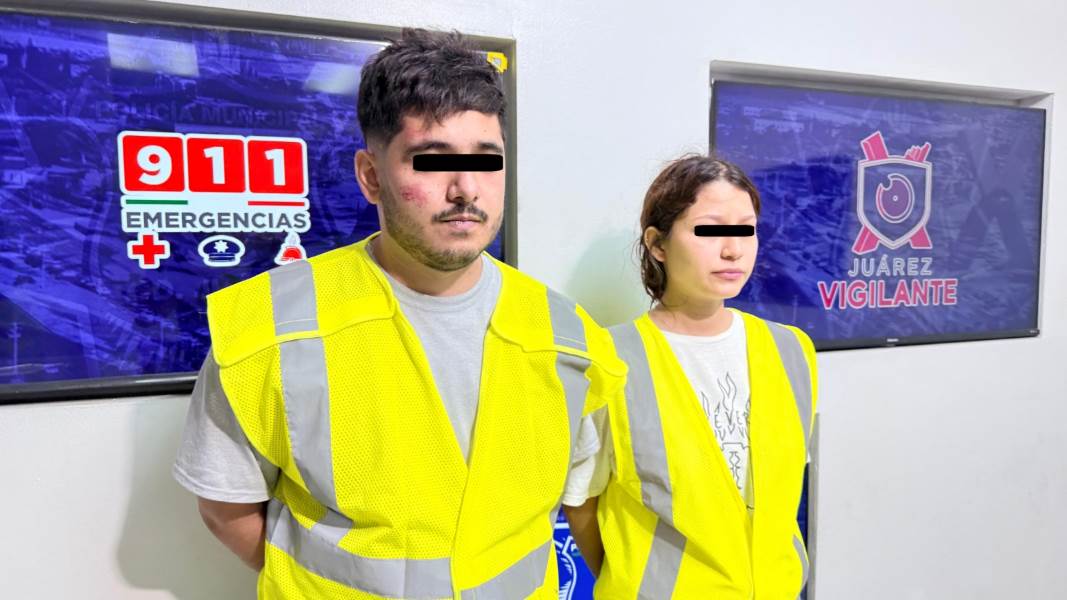 Detienen a dos personas aparentemente con 10 kilos de marihuana en Ciudad Juárez