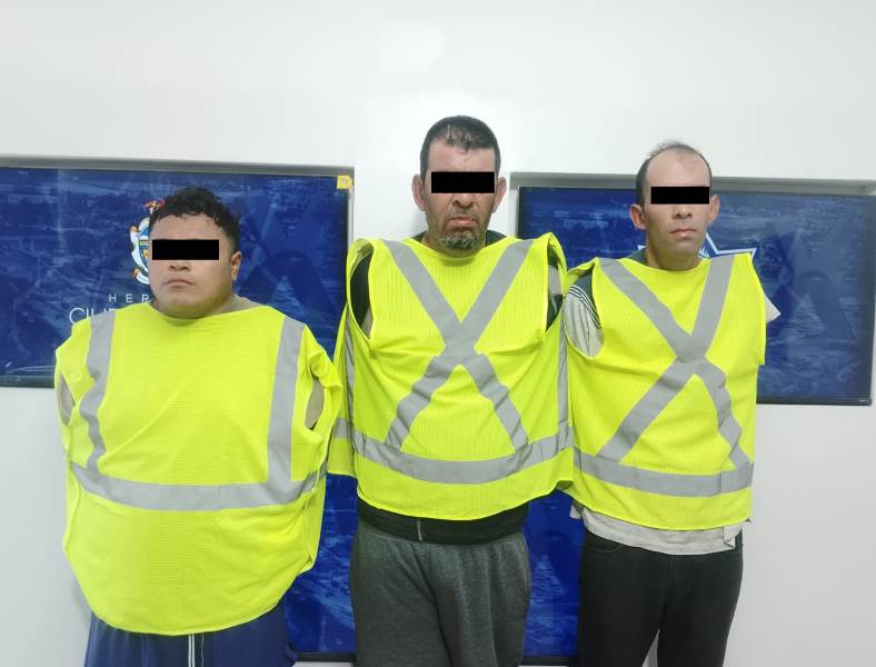 Detienen a tres hombres señalados por homicidio y tentativa de privación de la libertad