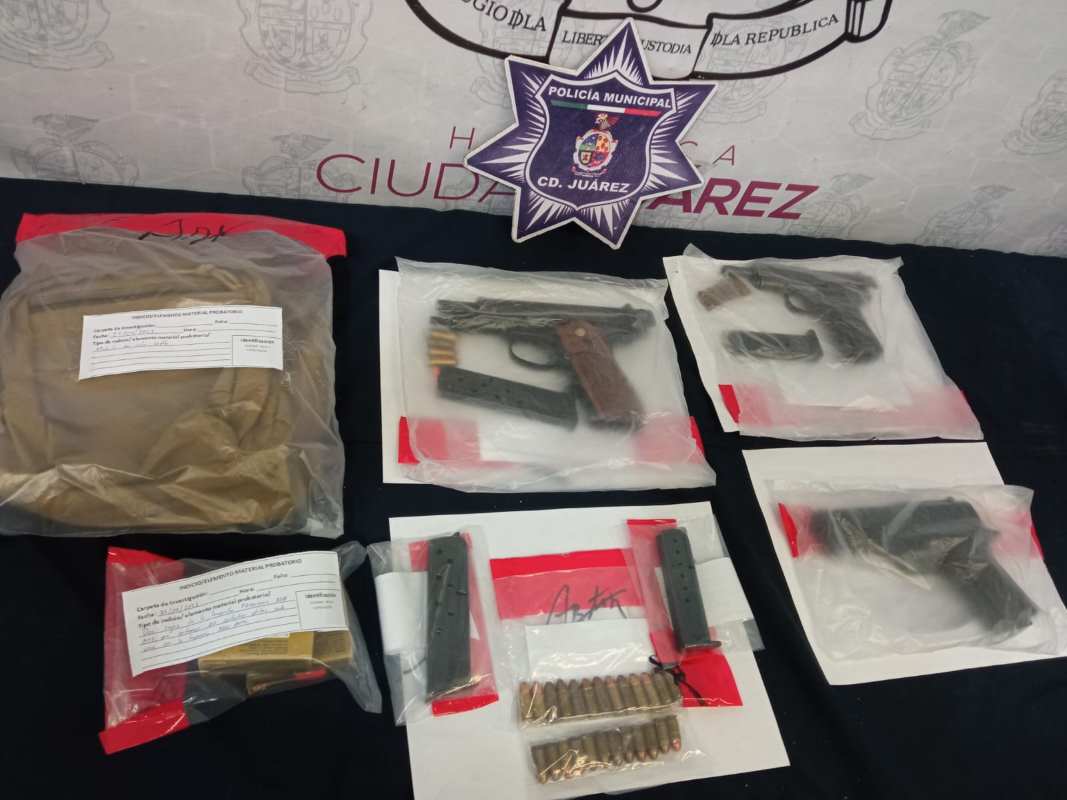 Aseguran dos armas de fuego y la detención de un sujeto