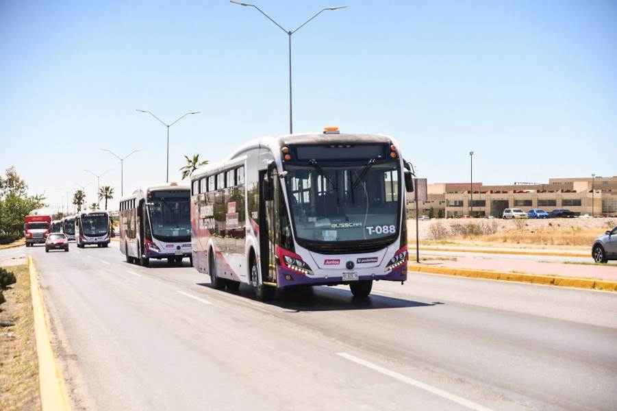 Llegan las primeras unidades del transporte público a Ciudad Juárez