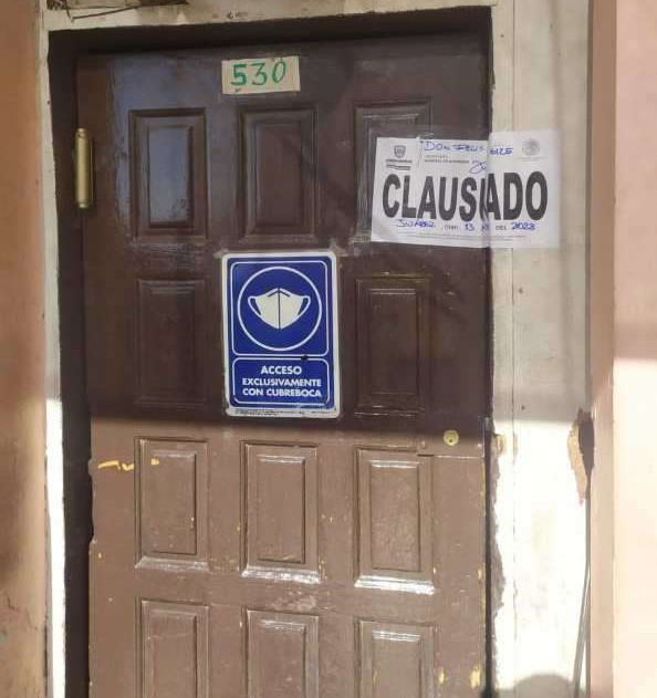 Clausuró Gobernación estatal establecimientos por venta de droga