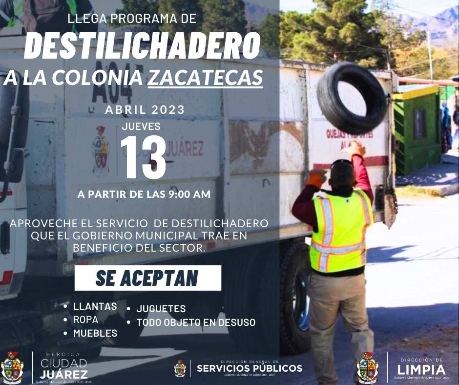 Llevará destilichadero a la colonia Zacatecas