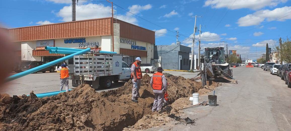 Sustituyó la JMAS 240 metros de drenaje en San Lorenzo