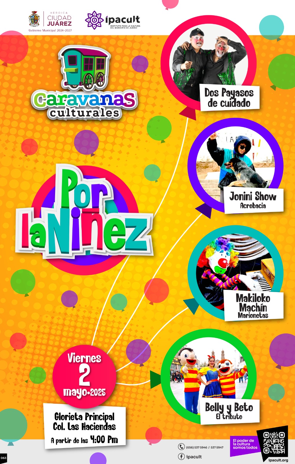 Llevarán alegría y arte a la colonia Las Haciendas con la “Caravana Cultural por la Niñez”