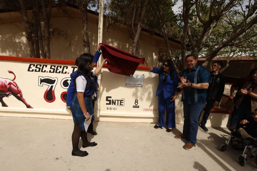 Mejoró municipio infraestructura de la Escuela Secundaria Técnica 73