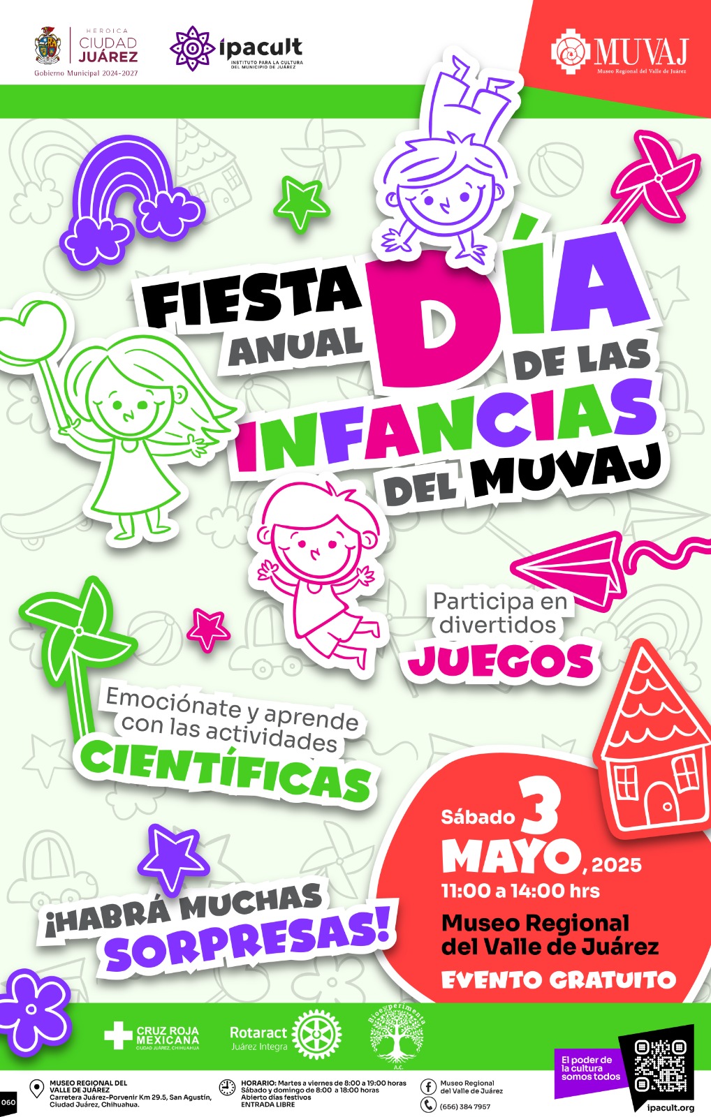 Celebrarán el Día de las Infancias con fiesta en el MUVAJ el próximo sábado