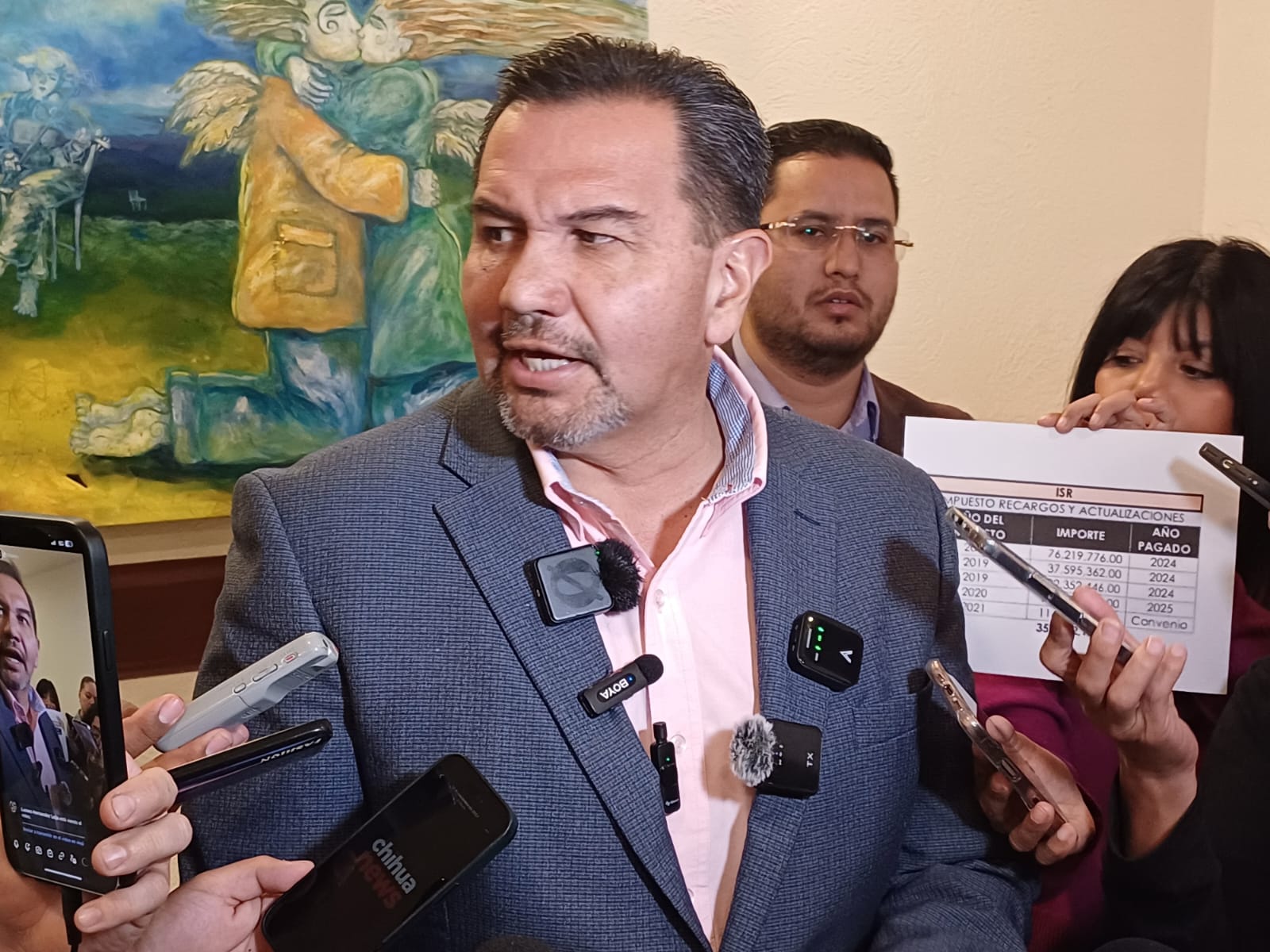 Reporta alcalde avances en el pago de adeudos del ISR.