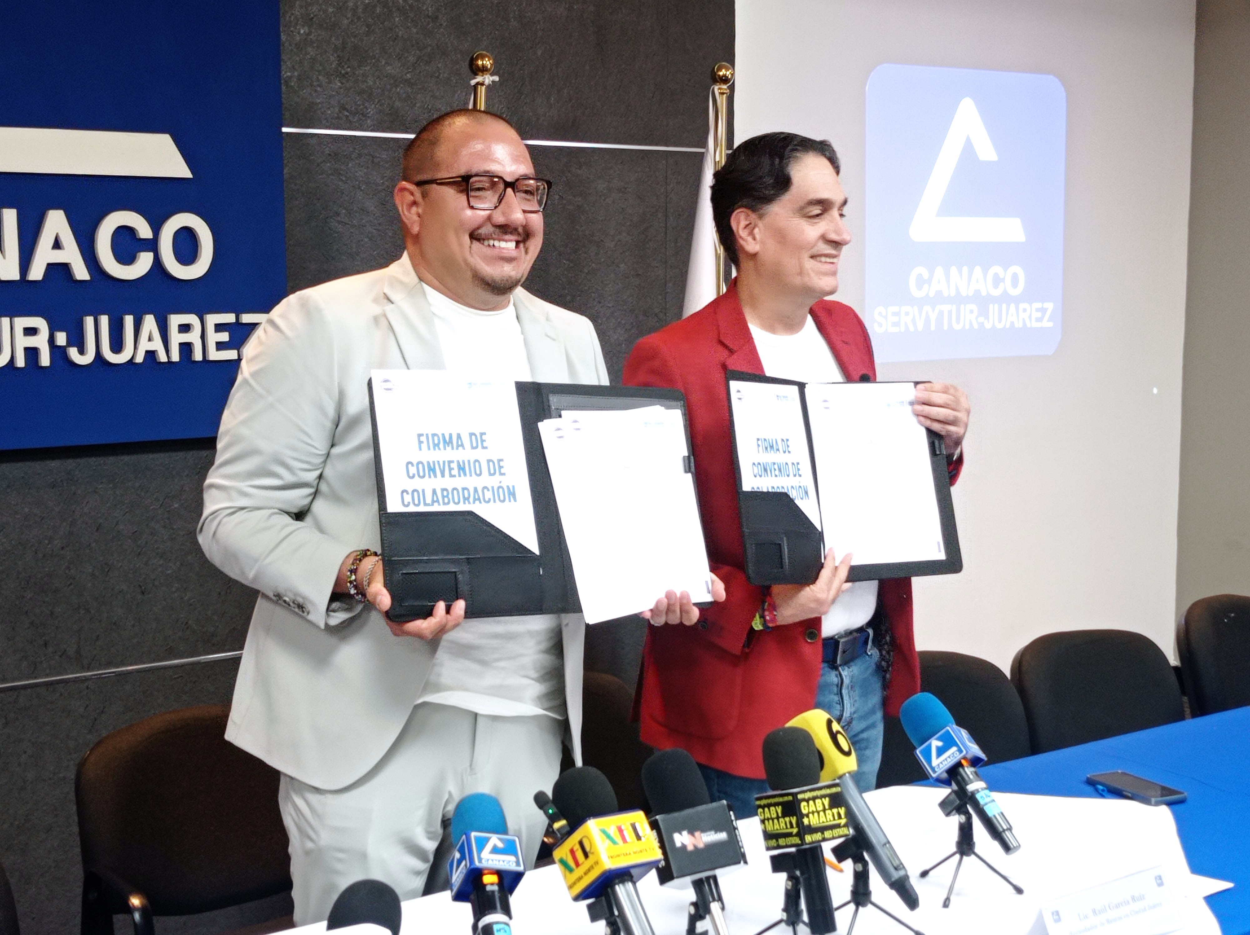 Firma CANACO convenio de colaboración con Recaudación de Rentas.
