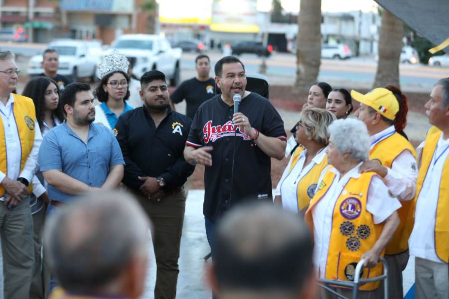 Reinauguraron monumento del Club de Leones en Ciudad Juárez