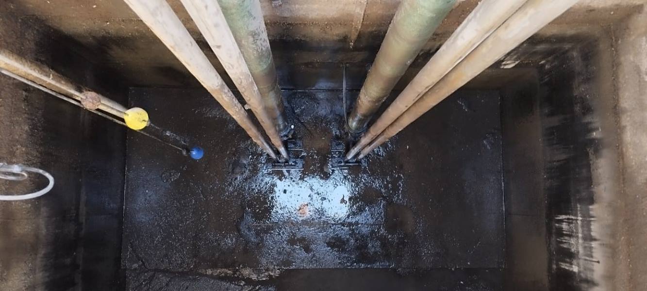 Denuncian brote de aguas negras en parque Industrial Bravos 2000