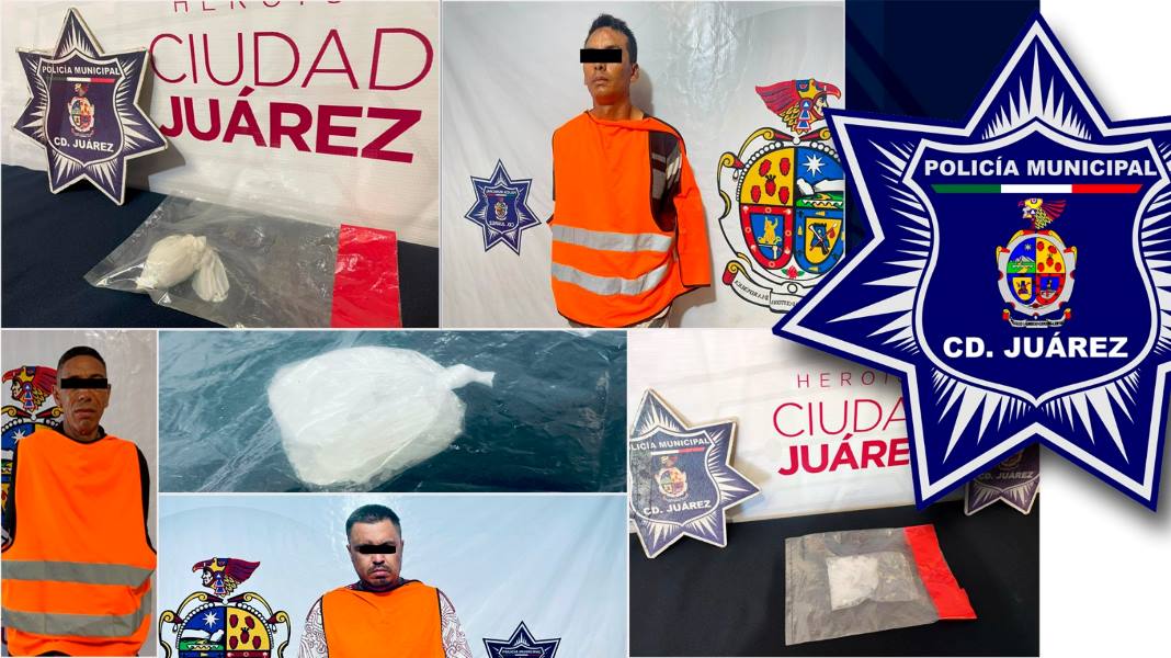 Policías Municipales detienen a tres presuntos narcomenudistas