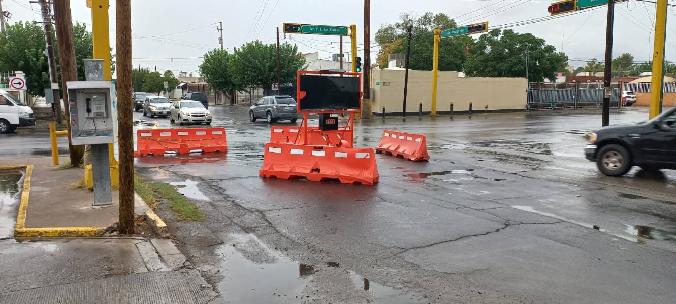 Alertan por cierre de carriles en Plutarco Elías Calles e Insurgentes