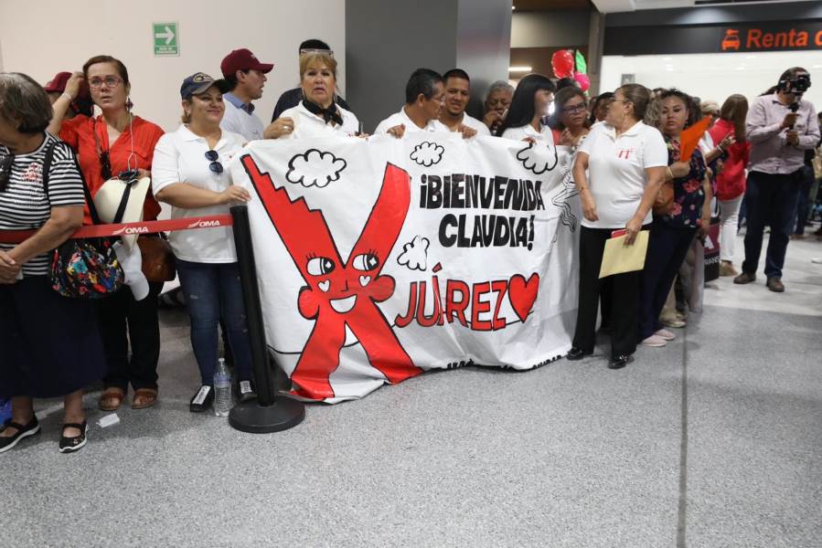 Reciben con alegría, cariño a Claudia Sheinbaum