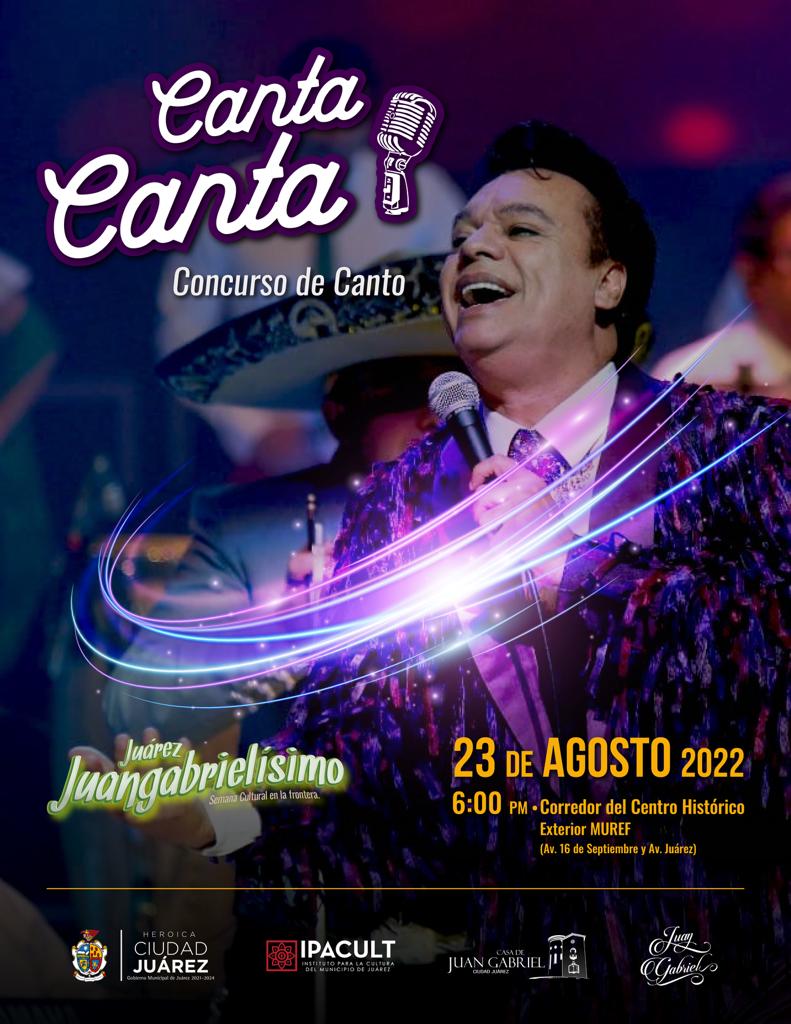 Todo listo para el concurso “Canta Canta”, con composiciones de Juan Gabriel